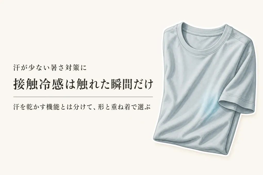 接触冷感インナーは汗をかかないと涼しくない？通勤・冷房室内での選び方
