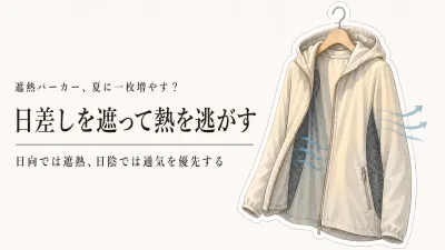 遮熱パーカーは夏に着ると本当に涼しい？一枚増やす効果と選び方