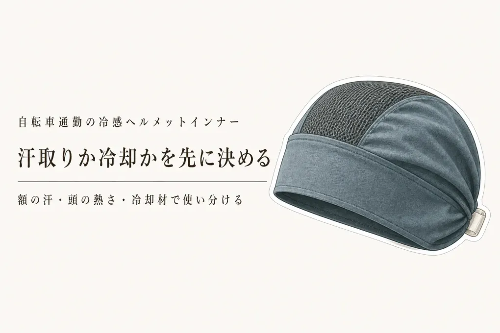 レビュー数順｜冷感ヘルメットインナー7選。自転車通勤は汗取り用と保冷剤ポケット付きのどちら？
