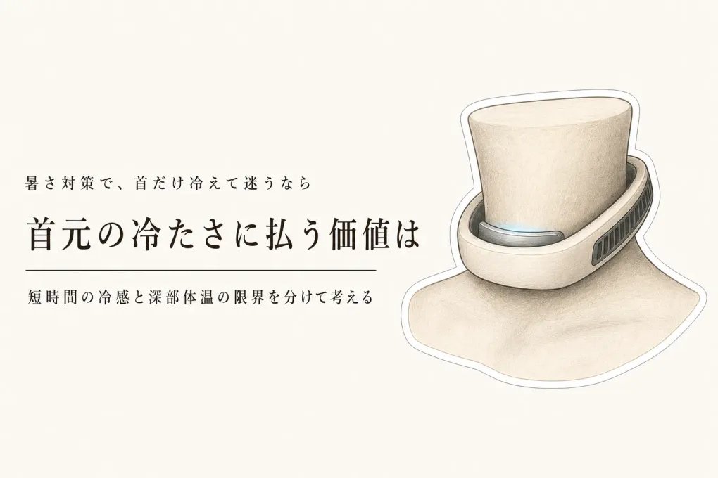 ネッククーラーの冷却プレートは首の一部だけ？ペルチェ式は価格に見合うか