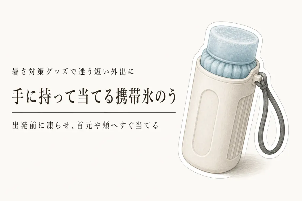携帯できる屋外用暑さ対策グッズはどれ？短時間の外出なら携帯氷のうを選ぶ